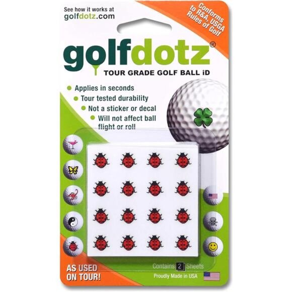 USGA Rule Conforming Novelty Golf Ball Markers, Golf Ball Stickers for Marking - Picture 2 of 7